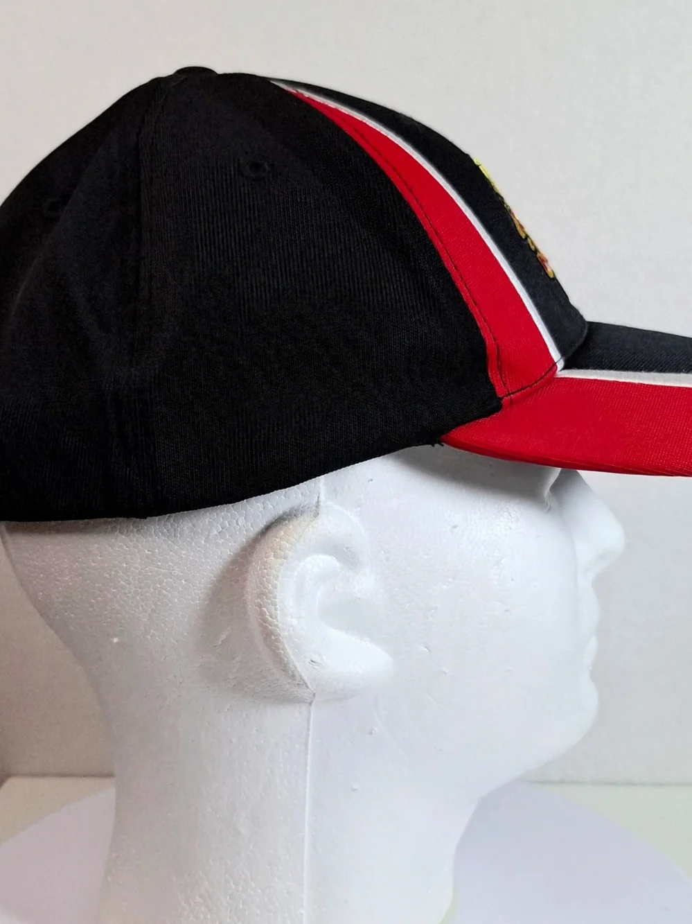 NHL Chicago Blackhawks Hockey Red Black White Panel Hat
